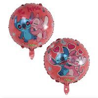 Balon foliowy Stitch & Angel dwustronny 6026, 45 cm (luz)