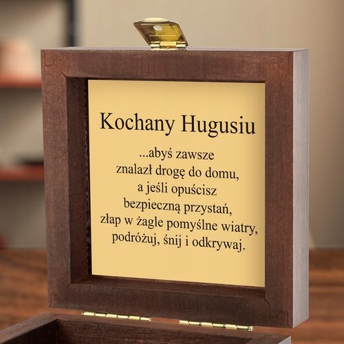 MOSIĘŻNY KOMPAS zegar słoneczny Prezent URODZINY EMERYTURA szkatułka GRAWER na Arena.pl