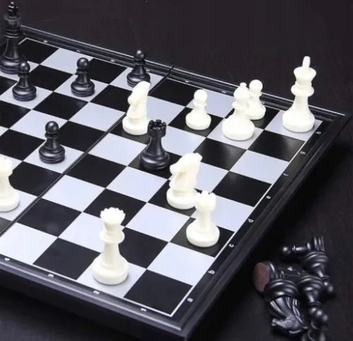 SZACHY KLASYCZNE 25X25 GRA SKŁADANE SZACHOWNICA na Arena.pl