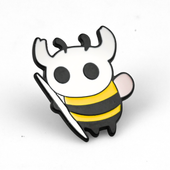 Bee Knight | 4 cm | Metal | Przypinka | Hollow Knight