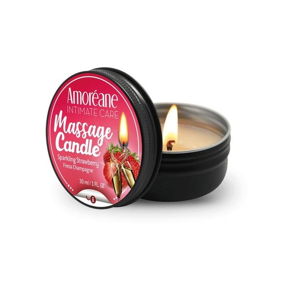 Świeca- Massage Candle Sparkling Strawberry 30ml zdjęcie 1