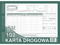 karta drogowa - sam.cięż. a4 sm/102 801-1 numer.