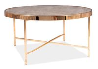 Okrągła ława różowe złoto TUNAR