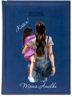 KALENDARZ A5 2026 TYGODNIOWY terminarz PREZENT DLA MAMY Z IMIENIEM