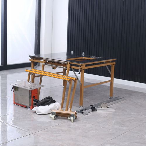 Piła stołowa formatowa pilarka z podcinakiem do cięcia płyt stół przenośny na Arena.pl