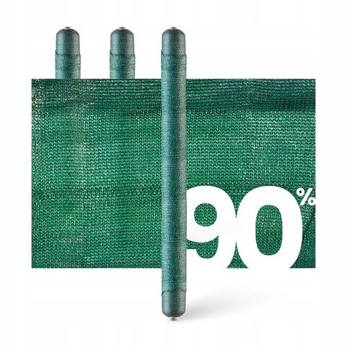 Siatka MASKUJĄCA Cieniująca ZIELONA na OGRODZENIE Płot 90% Osłona 1,5m 25m na Arena.pl