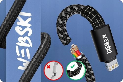 SZYBKA ŁADOWARKA SAMOCHODOWA 4XUSB 40W I KABEL 1 METR DO iPHONE C-L 27W 1m na Arena.pl