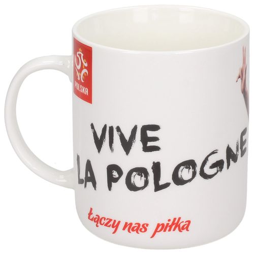 KUBEK CERAMICZNY ROBERT LEWANDOWSKI BIAŁY 460 ml na Arena.pl