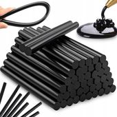 KLEJ DO PISTOLETU NA GORĄCO 46 SZTUK WKŁAD 11 MM X 200 MM CZARNY 1KG