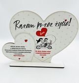 stojak dwa serca md kolor rower- razem przez życie 3304-rr