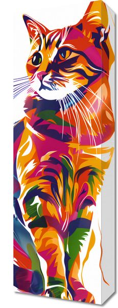 Obraz 20x60cm Nasycony Kot zdjęcie 1