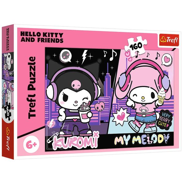 Puzzle - 160 - Kuromi rządzi - Hello Kitty - Trefl 15430 zdjęcie 1