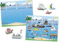 Książeczka z naklejkami wielokrotnego użytku Pojazdy 14199-Melissa & Doug,