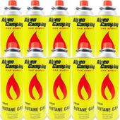 10 X GAZ kartusz gazowy ALPEN CAMPING 400ml kuchenka palnik piec BIWAK