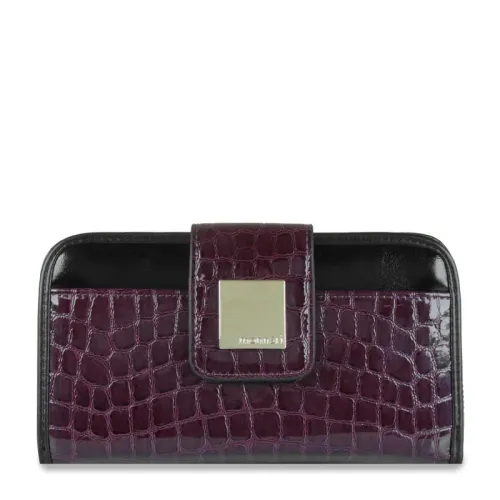 portfel damski lakierowany monnari z fakturą skóry krokodyla na Arena.pl