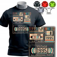 KOSZULKA T-SHIRT MĘSKI - Classic dyskietka kaseta NA 30 URODZINY - M