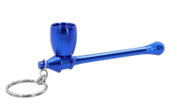 Fajka Metalowa Składana w Formie Breloka Mini do Kluczy Niebieska
