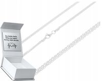 SREBRNY ŁAŃCUSZEK LISI OGON SUPER SPLOT NOWOCZESNY PRÓBA 925 GRAWER 45 cm