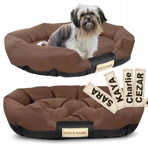 legowisko dla psa 115x95 cm personalizowane wodoodporne brązowe na Arena.pl