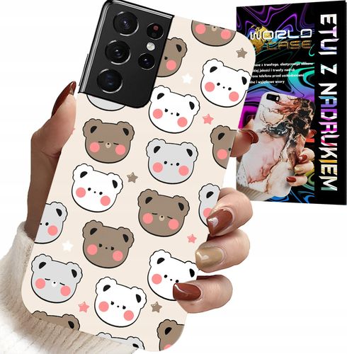 ETUI DO SAMSUNG GALAXY S21 Ultra - MIŚ MISIE WZORY DLA NAJMŁODSZYCH + FOLIA na Arena.pl