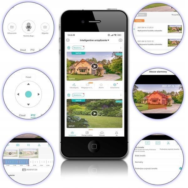 KAMERA ZEWNĘTRZNA IP WiFi 8MPx METALOWA 4K ULTRA HD DETEKCJA RUCHU ZOOM 8MP zdjęcie 2