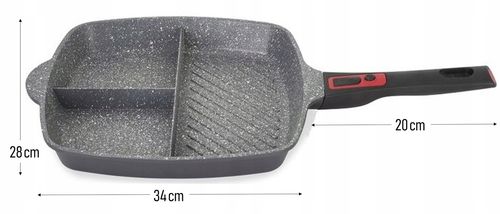 PATELNIA SEGMENTOWA MARMUROWA 28CM na Arena.pl