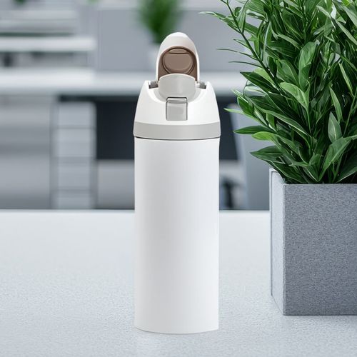 Bidon ergonomiczny z Twoim nadrukiem - biały 720 ml z ustnikiem na Arena.pl