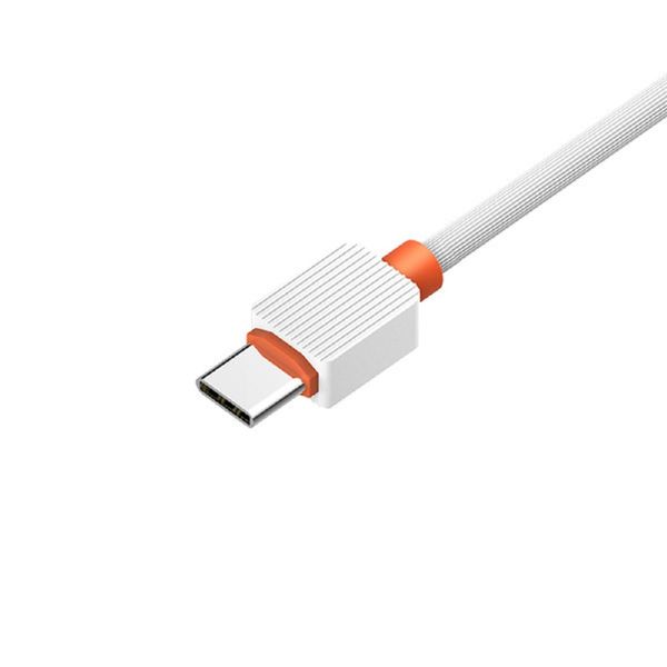 KABEL USB-TYP-C 2A 20W 1M QUICK CHAHREGE SOMOSTEL QC3.0 POWERLINE BIAŁY zdjęcie 2