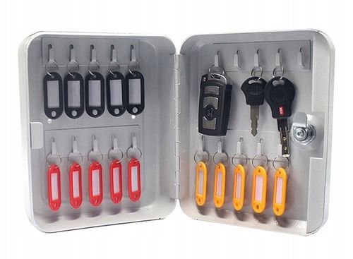 SKRZYNKA SZAFKA NA KLUCZE 20SZT ZAWIESZKAMI BIAŁA na Arena.pl