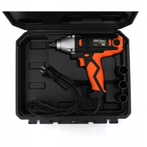 ELEKTRYCZNY KLUCZ UDAROWY 2100W 800Nm 1/2" WALIZKA +3 NASADKI KRAFT KD1557 na Arena.pl