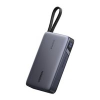 Powerbank 20000mAh Ugreen PB550 USB + USB-C, 67W, wbudowany kabel