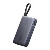 Powerbank 20000mAh Ugreen PB550 USB + USB-C, 67W, wbudowany kabel