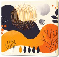 Obraz 100x100cm Jesienne Motywacje