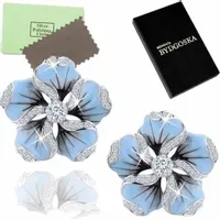 KOLCZYKI SREBRNE RODOWANE KWIATKI WKRĘTKI, KOLCZYKI SREBRO 925 SZTYFTY