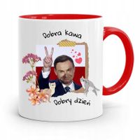 Kubek Czerwony Prezydenta Andrzej Duda Dobra Kawa