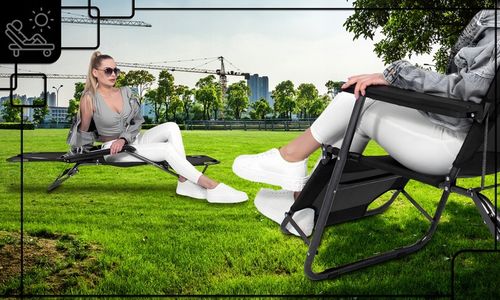 LEŻAK OGRODOWY SKŁADANY REGULOWANE KRZESŁO TURYSTYCZNE PLAŻOWE Z ZAGŁÓWKIEM na Arena.pl