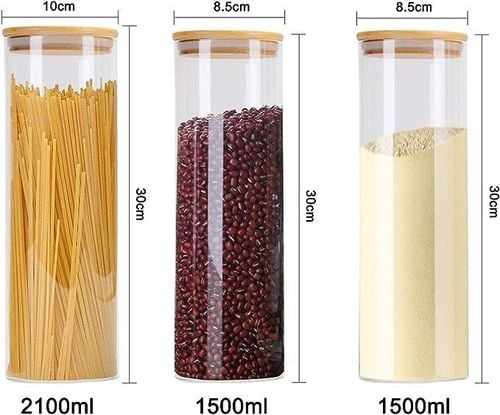 Zestaw 3-częściowy szklany pojemnik z pokrywką na Arena.pl