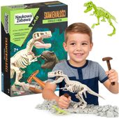 SKAMIENIAŁOŚCI T-REX FLUO ARCHEOLOG WYKOPALISKA DINOZAUR ZESTAW PALEONTOLOG