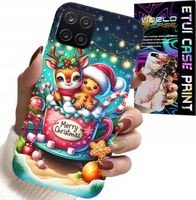 ETUI DO SAMSUNG A12 / M12 - RENIFER Z PIERNIKIEM MERRY CHRISTMAS
