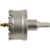 Otwornica widiowa GEKO 60 mm TCT do metalu z wiertłem tytanowym