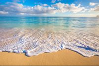 Fototapeta Plaża MORZE Fale Piasek do Salonu 3D 368cm x 254cm