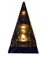 Znicz lampion lustrzany 3D Piramida