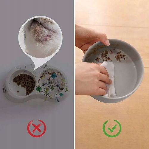 Miska Dla Psa Kota Podwójna Ceramiczna 2 X 400Ml na Arena.pl