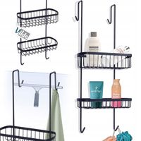 Półka ŁAZIENKOWA wisząca zawieszana na szybę prysznic kabinę na kosmetyki