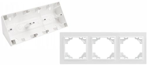 GNIAZDO POTRÓJNE MEBLOWE NAROŻNE KUCHENNE BLATOWE BIURKOWE BIAŁE NABLATOWE na Arena.pl