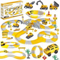 TOR SAMOCHODOWY WYŚCIGOWY PLAC BUDOWY KOPARKA AUTO CIEŻARÓWKA KOLEJKA 255el