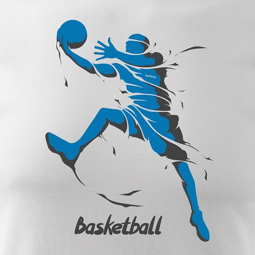 Koszulka do koszykówki basketball koszykówka do kosza męska biała REGULAR S na Arena.pl