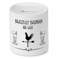 Skarbonka Dla Barmana Najlepszy Barman Na Świecie Z Nadrukiem Ze Zdjęciem