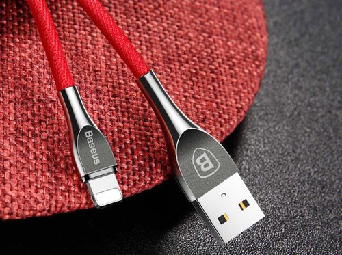 Kabel USB lightning Iphone Baseus Zinc 100cm 2A QC czerwony na Arena.pl