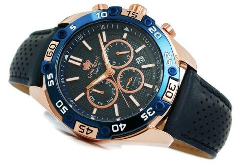Zegarek Męski Gino Rossi Exclusive Chronograf E8754A2-6F3 na Arena.pl